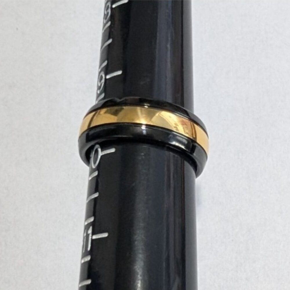 Black Gold Tungsten Carbide Ring Size 9.5 by Spikes - Picture 5 of 16